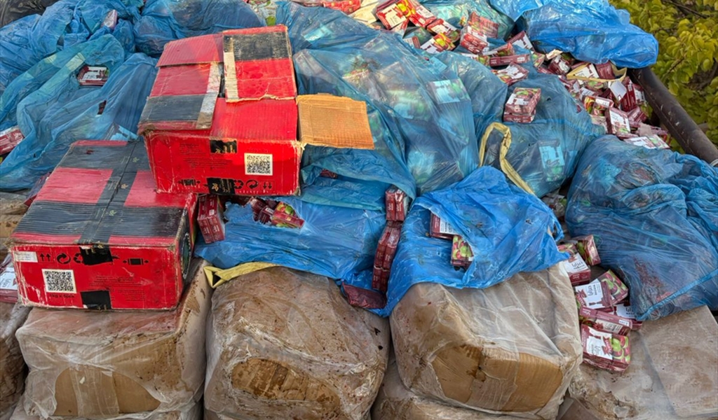 المعسَّل المزوَّر المضبوط في الهرمل