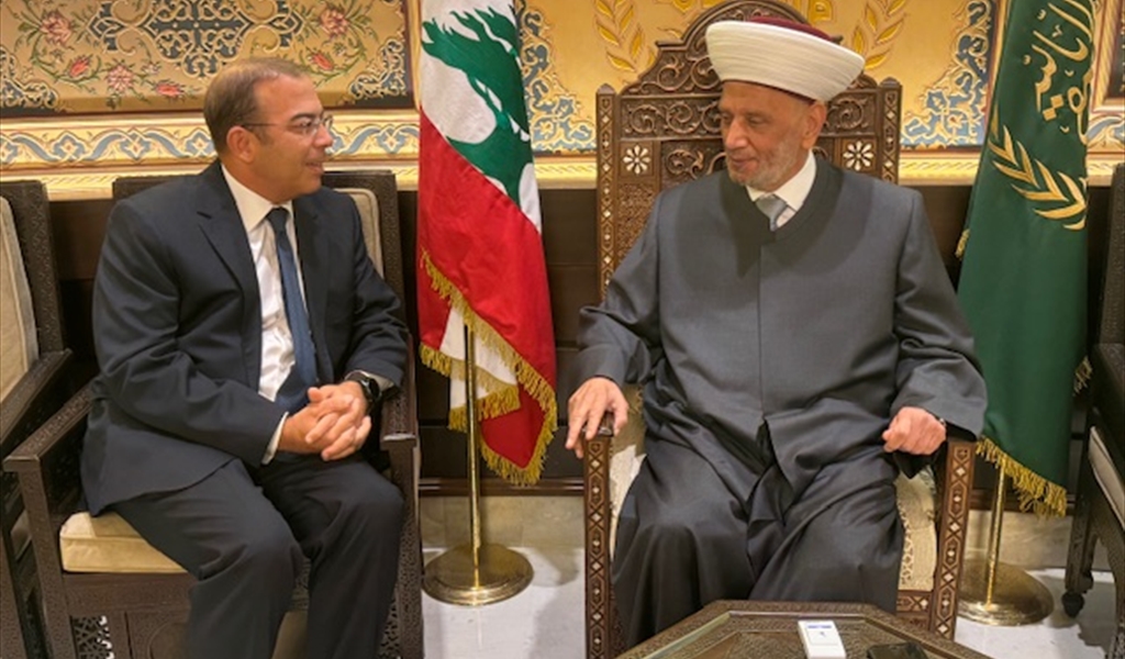 المفتي دريان مستقبلاً كريم سلام