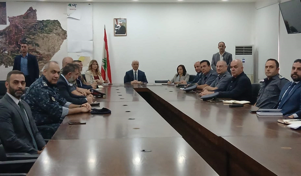 الوزير الحجار مترئساً مجلس الأمن الفرعي