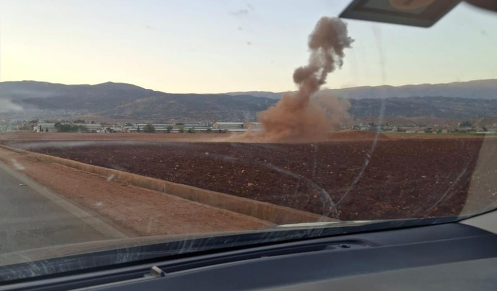 بالصورة: مسيرة أطلقت ٣ صواريخ على سهل بوداي غربي بعلبك