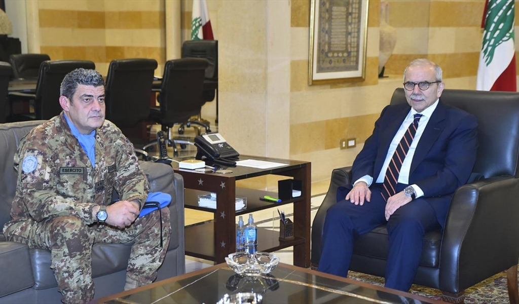 الرئيس سلام مجتمعاً مع قائد «اليونيفيل»