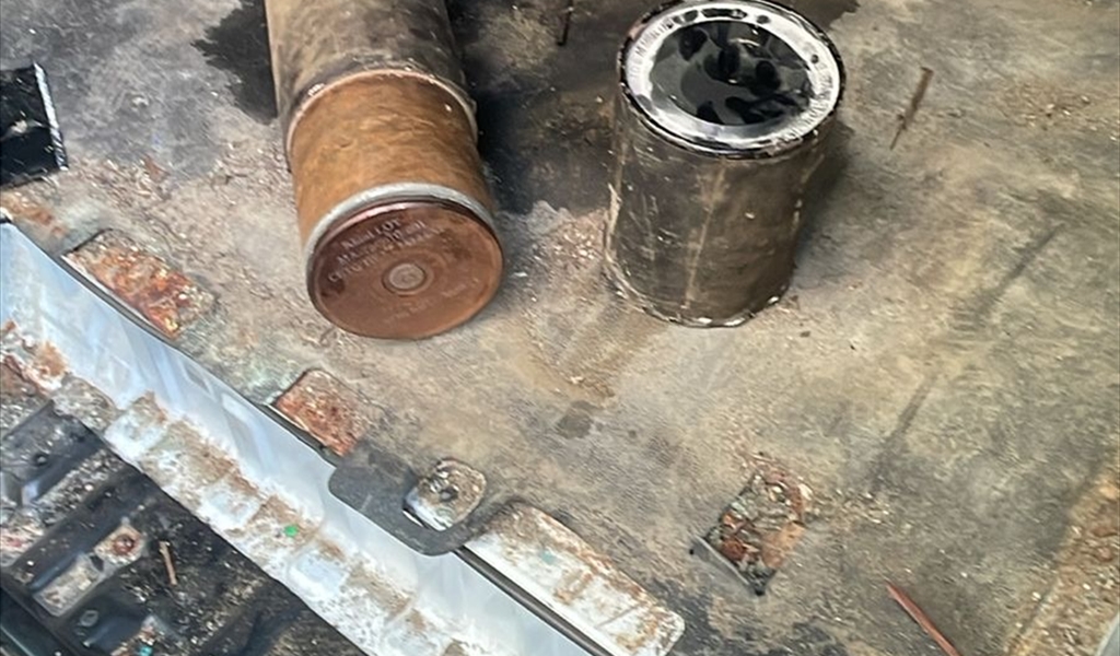 بالصورة: الصاروخ الذي عُثر عليه في منطقة سد البوشرية