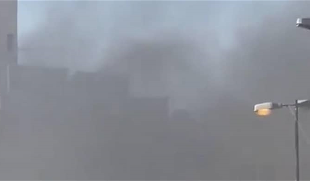 حريق كبير في ساحة القبة في طرابلس