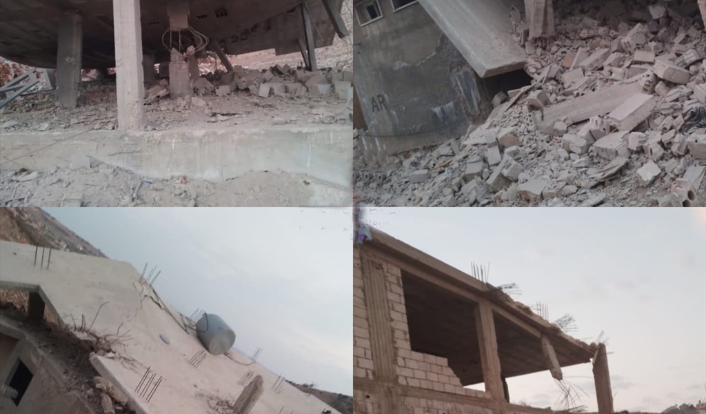 البيوت التي فجرها العدو في عيترون