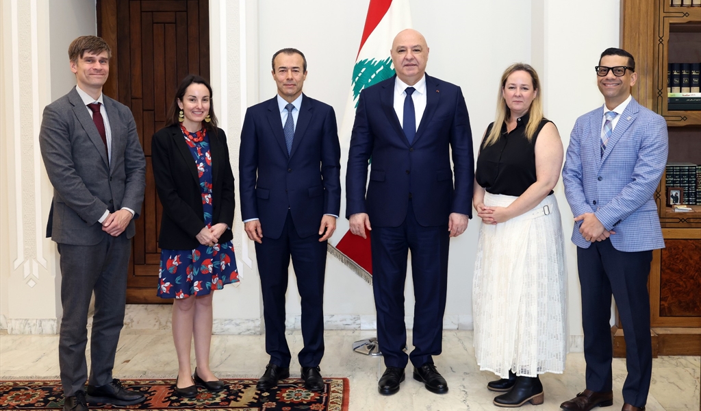 الرئيس عون خلال لقائه وفد الأمم المتحدة