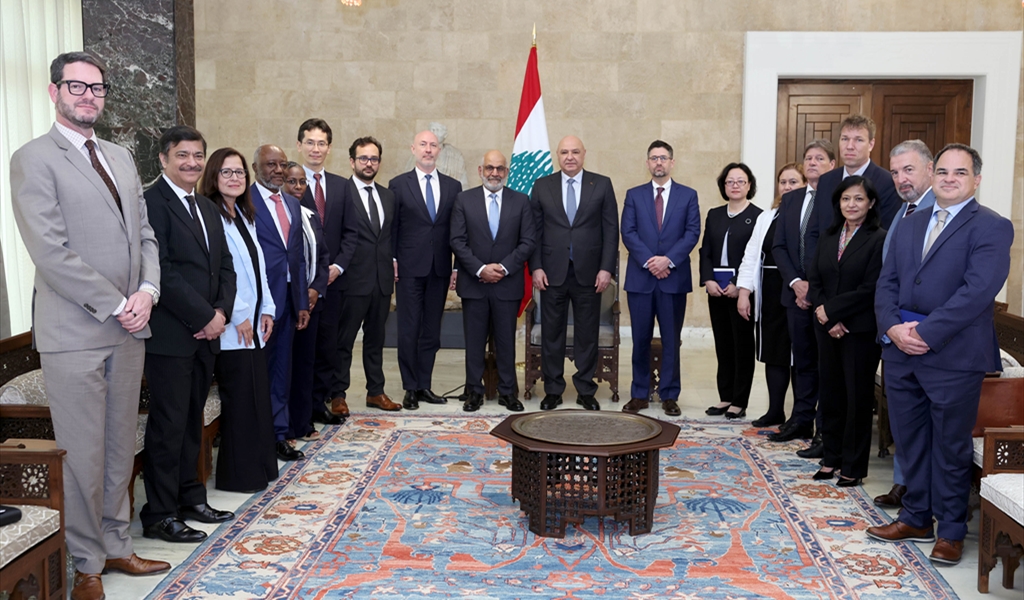 الرئيس عون خلال لقائه وفد البنك الدولي