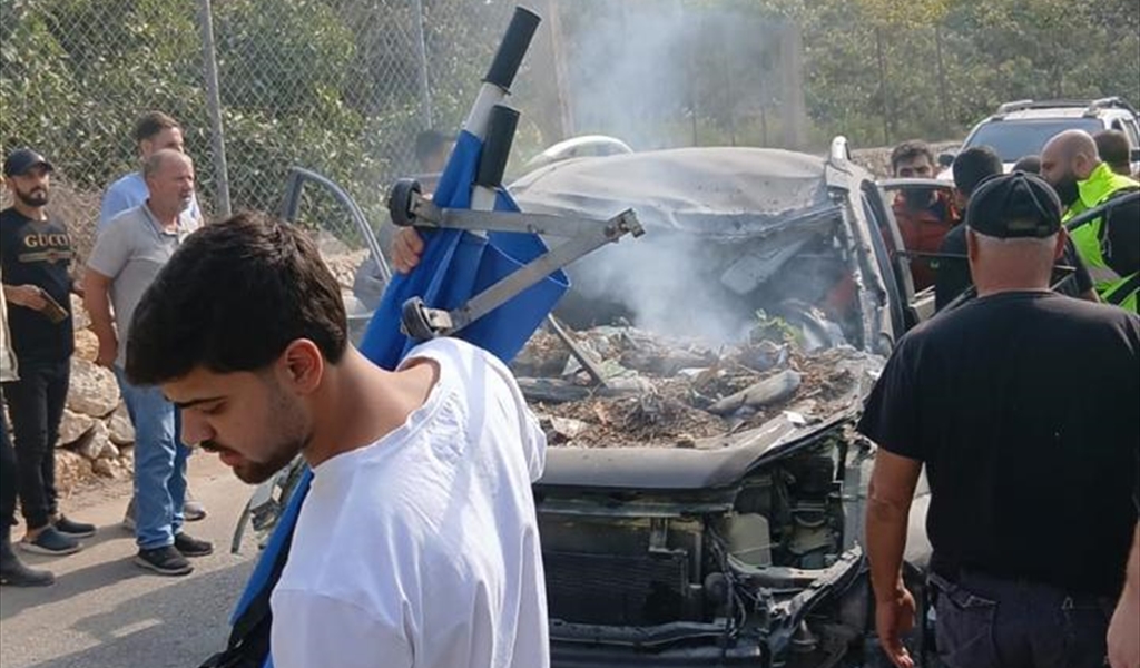 السيارة المستهدفة في العباسية