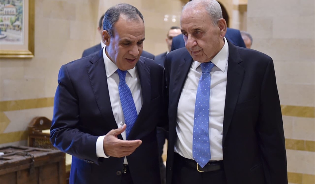 اللقاء بين الرئيس بري والوزير عبد العاطي (حسن ابراهيم)