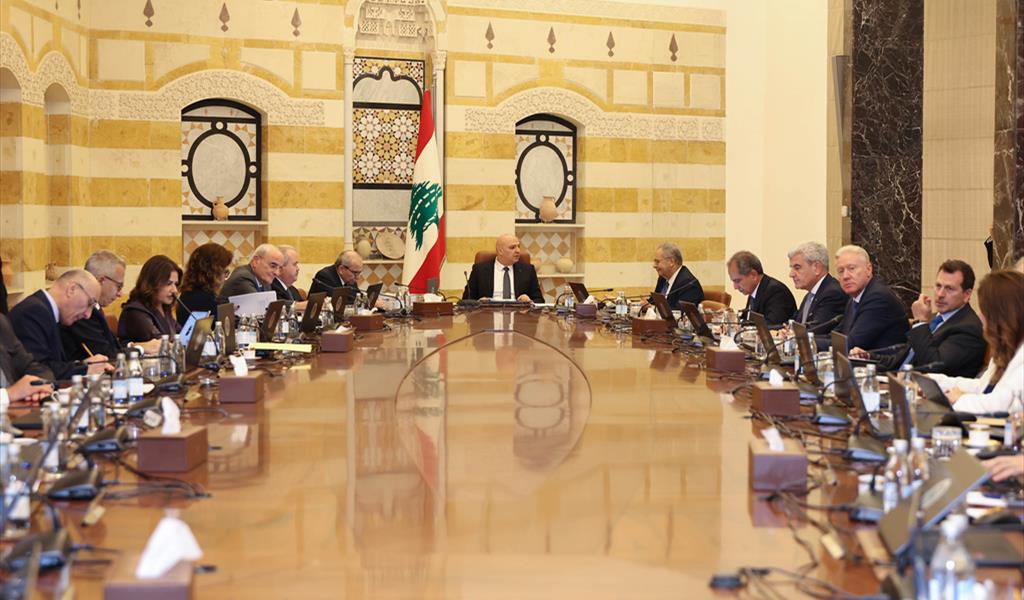 الرئيس عون مترئساً جلسة مجلس الوزراء