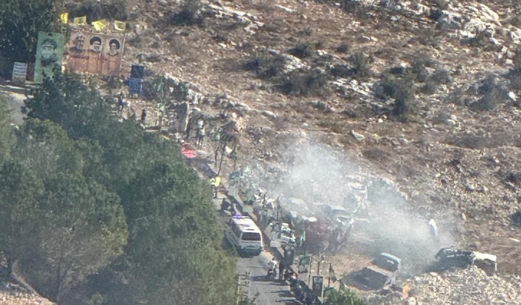 غارة من مسيرة استهدف آلية "بيك اب" بـ3 صواريخ بين الصوانة وخربة سلم