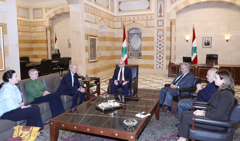 الرئيس سلام خلال لقائه الوفد الأوروبي