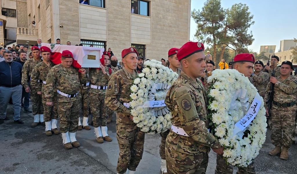 من مراسم تشييع شهيدي الجيش