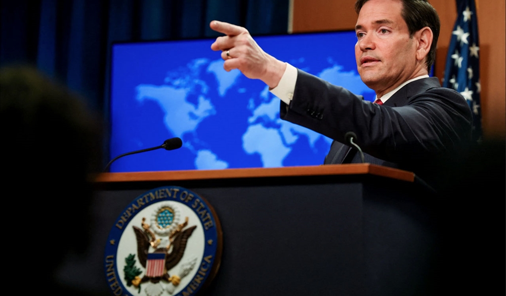 روبيو يتحدث للصحافيين