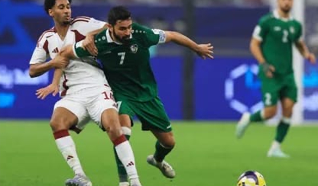 السوري عمر خريبين يخطف التعادل من قطر بصاروخية بالوقت القاتل..