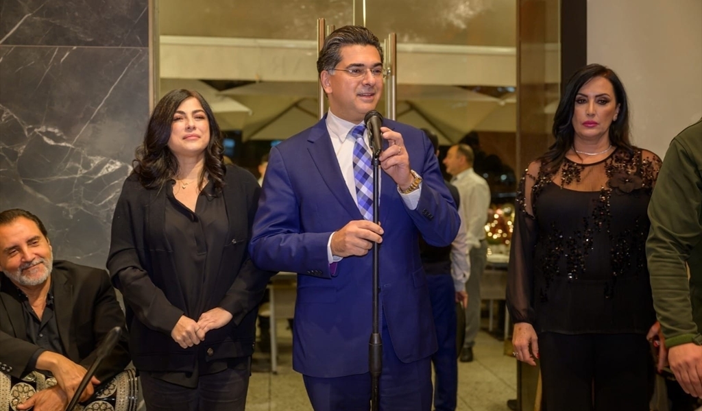 الوزير مرقص يتحدث خلال التكريم متوسطا الدكتورة هبة القواس والزميلة ماجدة داغر