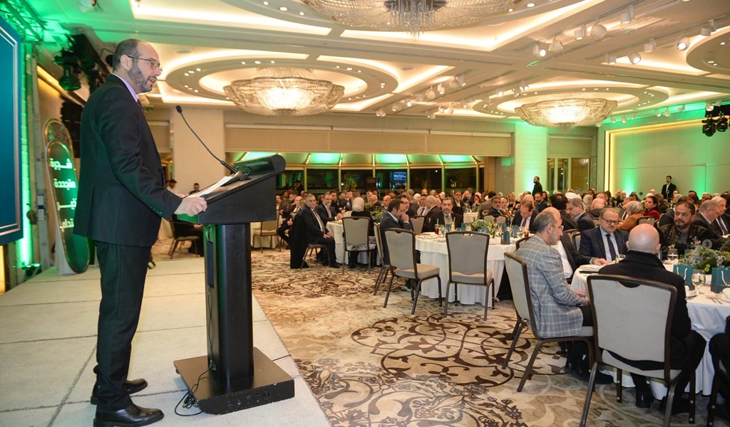 المهندس ابراهيم طقوش يتحدث خلال إطلاق المشروع