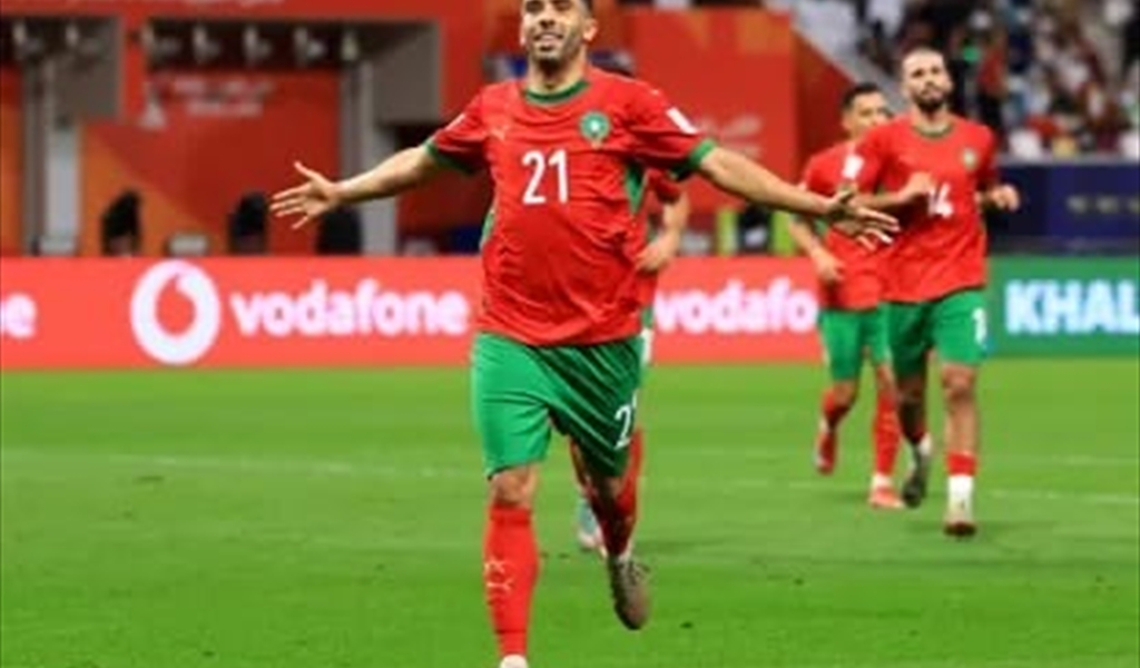 المنتخب المغربي يتخطى نظيره الاماراتي بطريقه لنهائي كأس العرب في قطر..