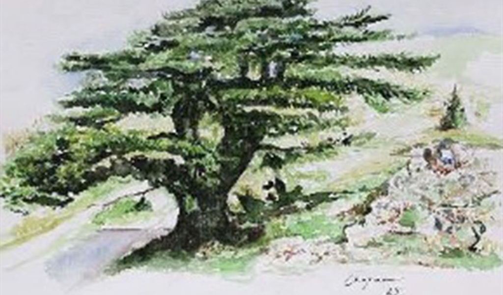 ستون لوحة  للفنان التشكيلي  يوسف غزاوي إلى معارض  فرنسية