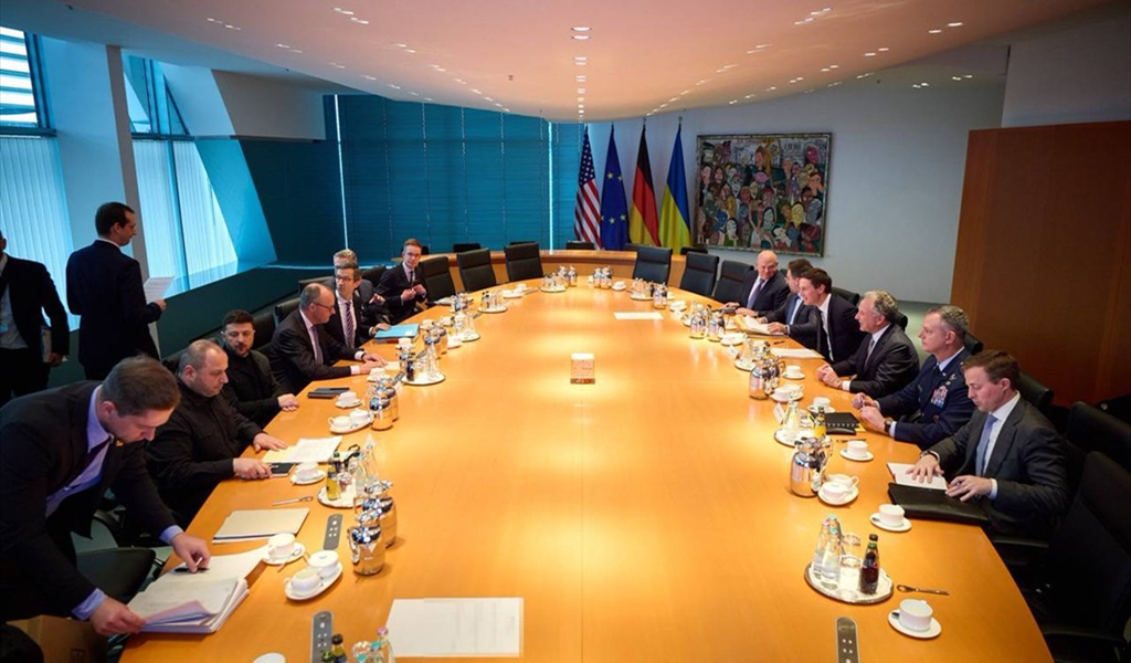 جانب من محادثات برلين حول اوكرانيا