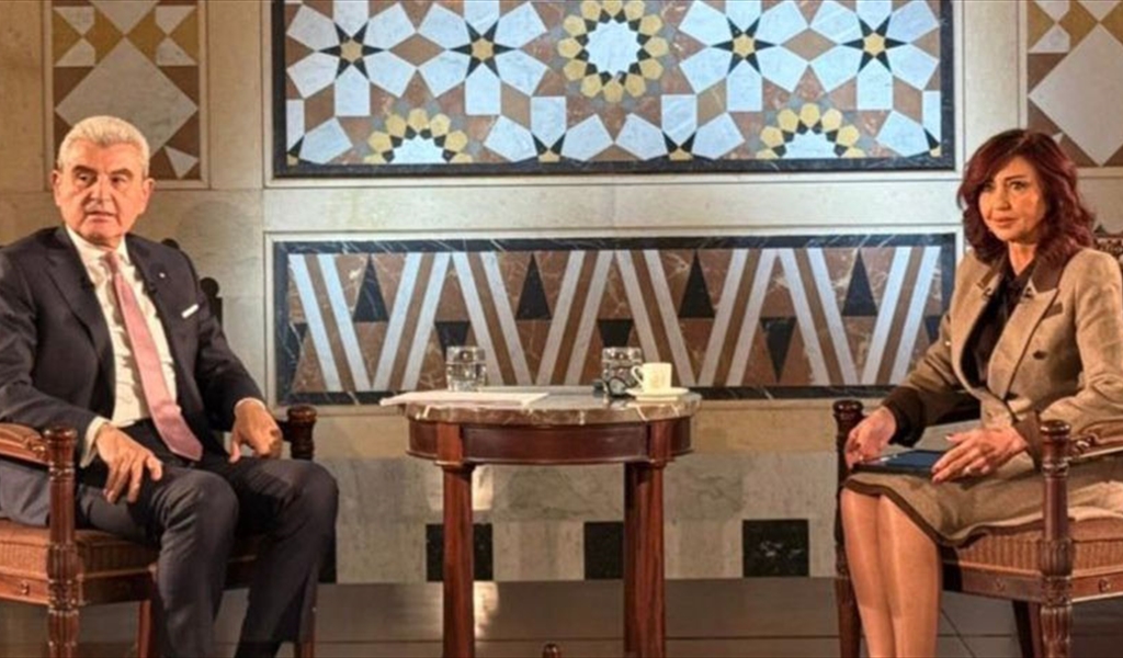 الوزير عيسى الخوري خلال الحوار مع الزميلة ندى صليبا