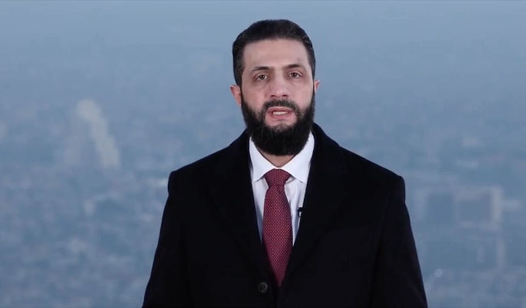 الشرع متحدثاً من جبل قاسيون