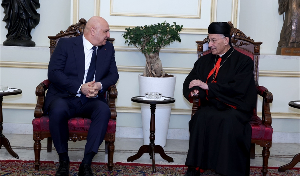 الرئيس عون والبطريرك الراعي خلال خلوتهما في بكركي