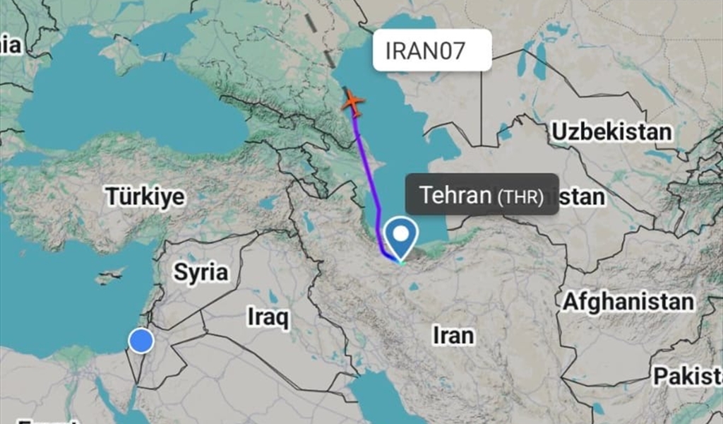 طائرة إيرانية رئاسية غادرت طهران إلى موسكو قبل ساعتين