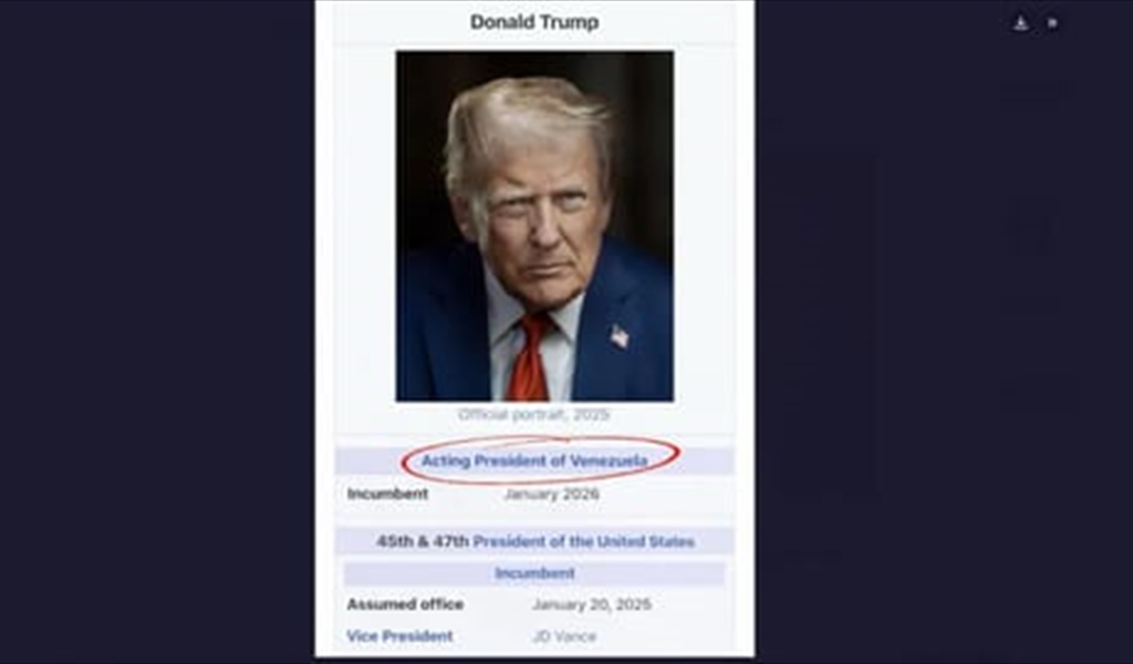 بالصّورة.. ترامب ينصّب نفسه حاكمًا موقتًا لفنزويلا