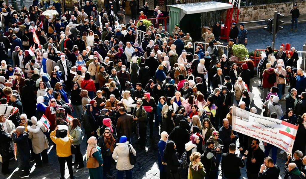 الاعتصام في بيروت أمام مجلس النواب ( محمود يوسف)