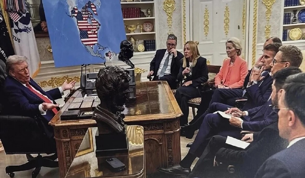 ترامب ينشر خرائط تضمّ دولًا بلون العلم الأميركي