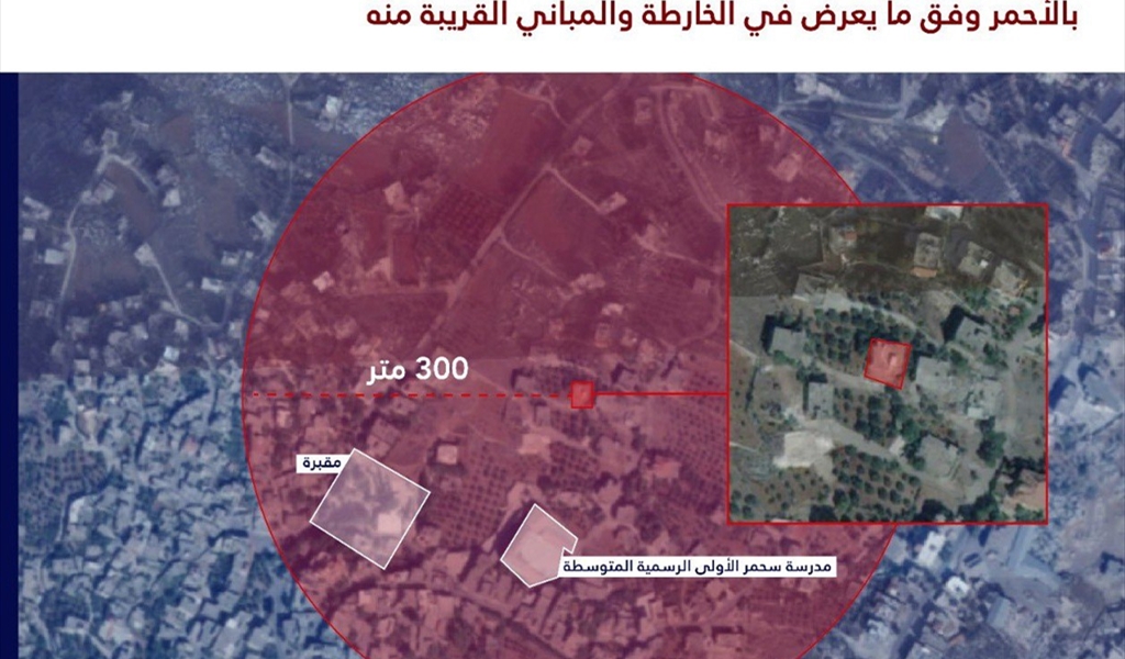 تهديد وإنذار اسرائيلي باستهداف مبان في قرية سحمر