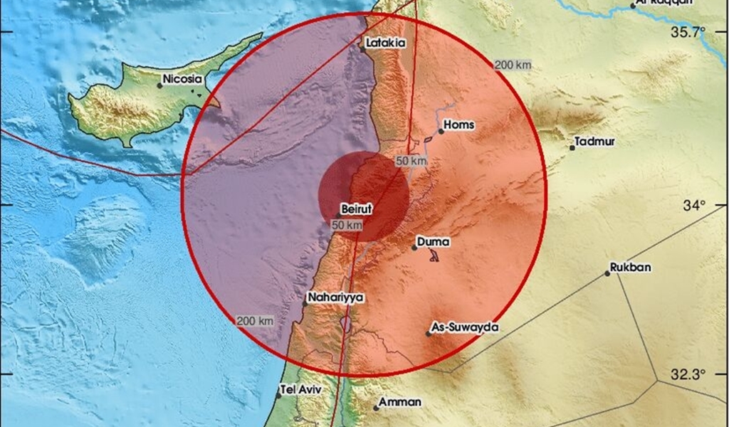 شعر بها سكان البقاع.. هزّة ضربت لبنان