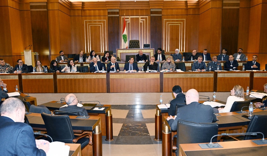 اجتماع لجنة المال برئاسة النائب كنعان وحضور الوزير الحجار (محمود يوسف)