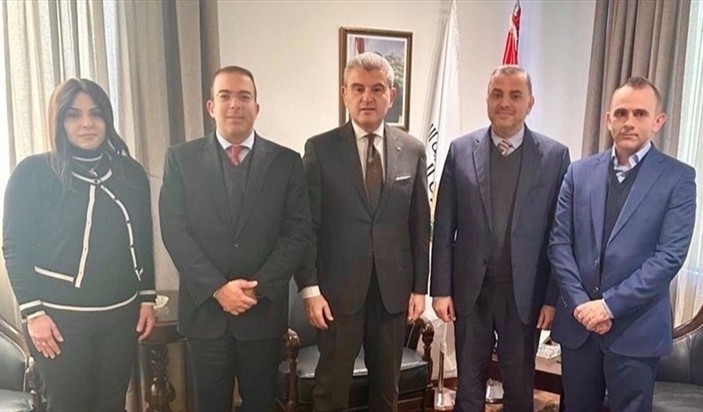 وزير الصناعة مستقبلا وفد "تاتش" برئاسة رئيس مجلس الإدارة المدير العام كريم سليم سلام