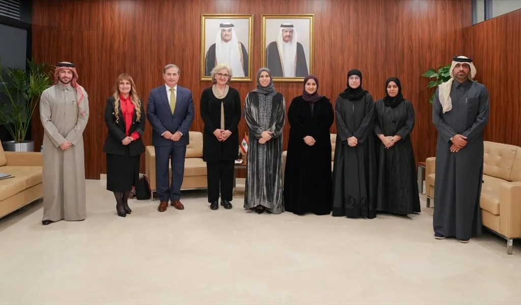 الوزيرة كرامي والوزيرة الخاطر خلال اللقاء