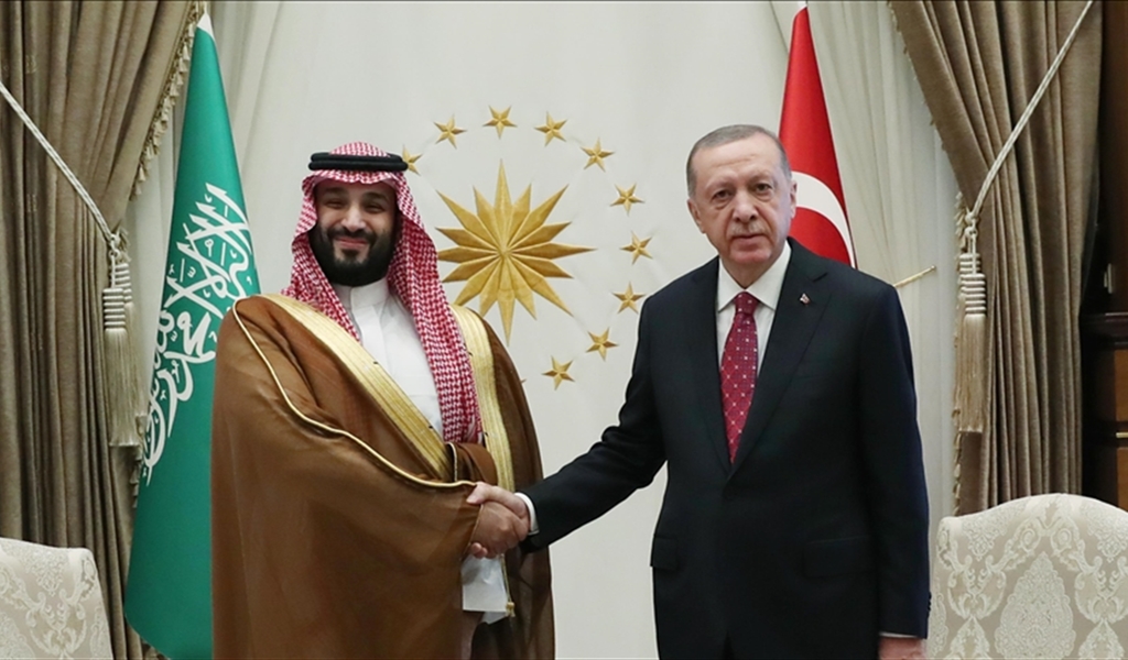 الأمير محمد بن سلمان وأردوغان يناقشان الأوضاع  والعلاقات الثنائية