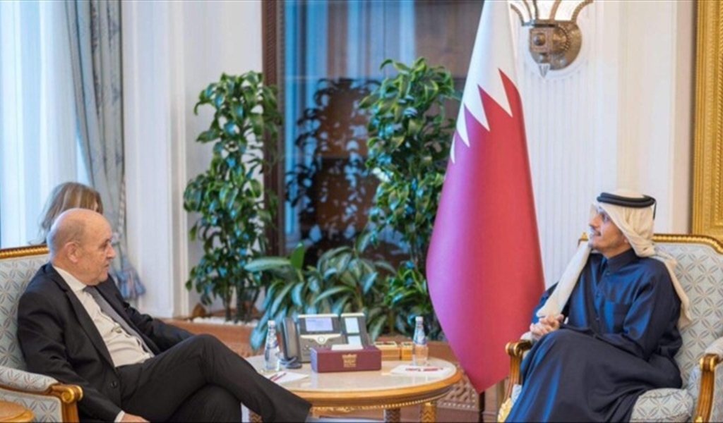 وزير الخارجية القطري استقبل لودريان: استقرار لبنان يعد ركيزة أساسية لاستقرار المنطقة