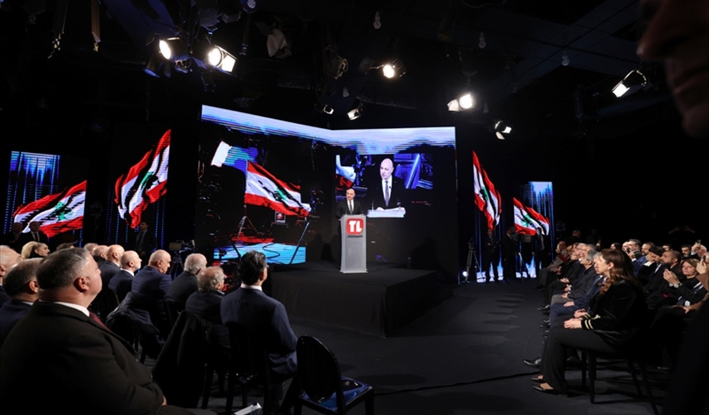 الرئيس عون يلقي كلمته في الاحتفال