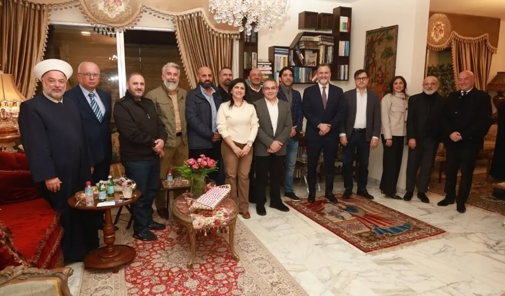 صائب تمام سلام خلال اللقاء الحواري