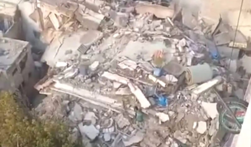 رئيس بلدية طرابلس تفقد المبنى المهدد بالسقوط