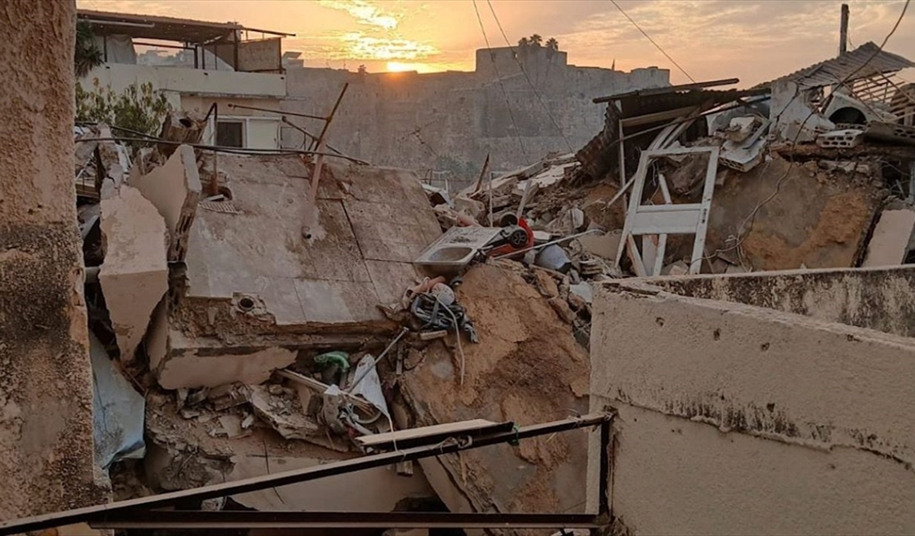 المبنى المنهار في طرابلس