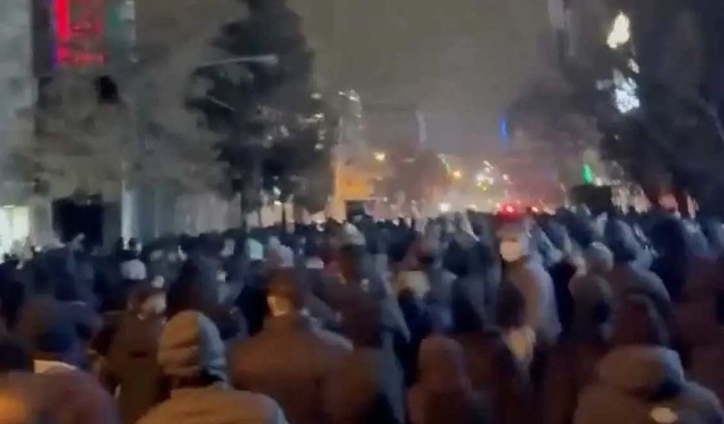 جانب من التظاهرات في ايران