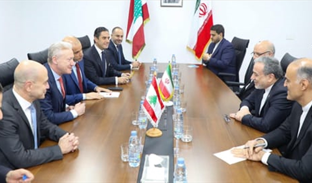 رجّي خلال لقائه عراقجي: هل تقبل ايران بتنظيم مسلّح غير شرعي على أراضيها؟