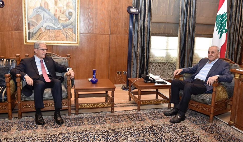 الرئيس بري خلال استقباله وديع الخازن