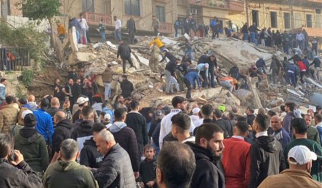 المبنى المنهار في التبانة