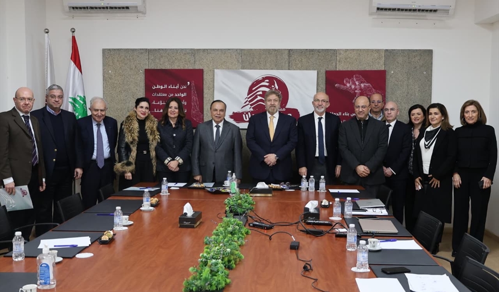 النائب افرام مع وفد الرابطة برئاسة الحلو