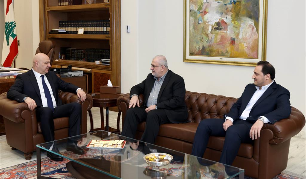 الرئيس عون مستقبلاً النائب محمد رعد