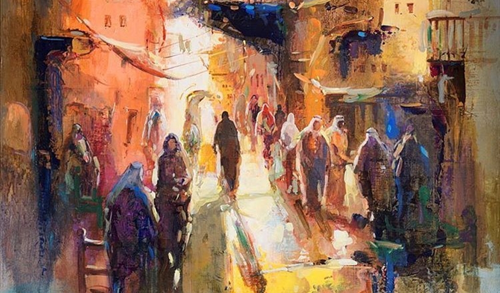 أعمال الفنان عباس الموسوي: إيقاعات روحية وبصريّة تُذكّرنا بموسيقى المدن