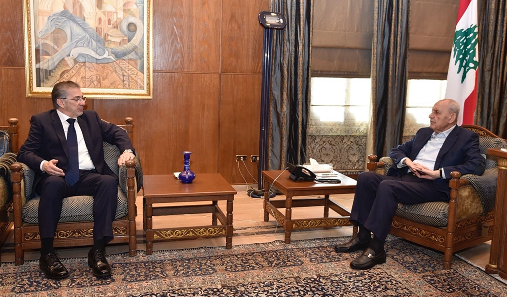 الرئيس بري مستقبلاً رئيس مجلس إدارة «إيدال» الدكتور ماجد منيمنة