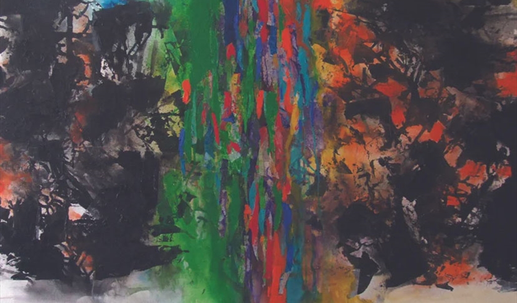 توتر جدلي بين الأفقي والعامودي في أعمال الفنان غسان غايب